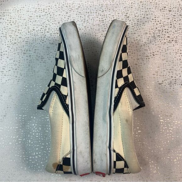 VANS Slip on Black and White Checkered Shoes - Picture 3 of 11